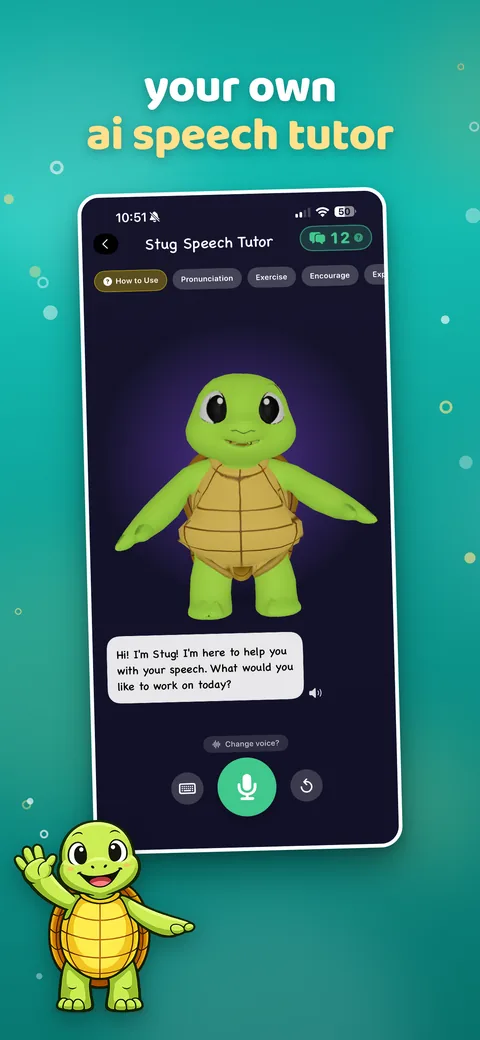 Stug on the App Store: Your own AI speech tutor