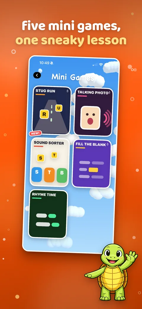 Stug on the App Store: Five mini games, one sneaky lesson